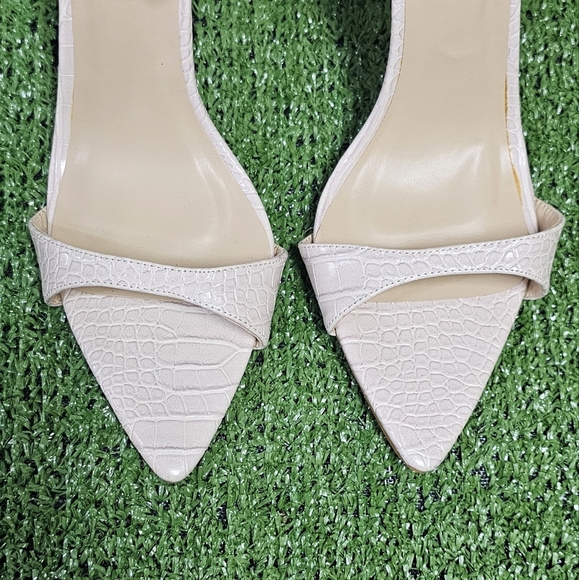 PRETTYLITTLETHING | CROC EMBOSSED HIGH ANKLE/CALF LACE STILETTOS - Picture 9 of 16